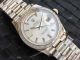 Swiss Made Copy Rolex Day-Date Baguette Silver Dial 40 Cal.3255 Movement (5)_th.jpg